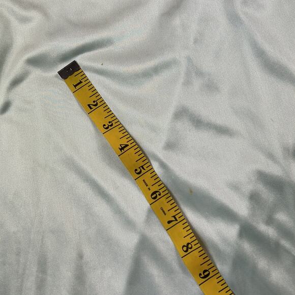 Vintage Collections JC Penneys mint lace embellished maxi slip robe, one size - Picture 8 of 9